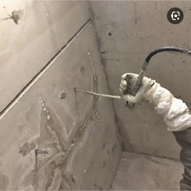 Iniezione di resina per crepe nel calcestruzzo 5